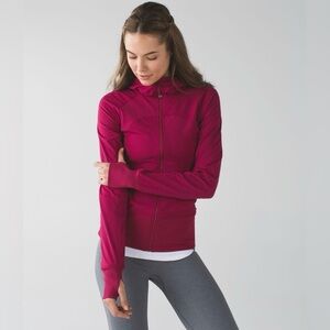 Lululemon In Flux Lightweight Jacket EUC Size 8 In Berry Rumble